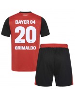 Bayer Leverkusen Alejandro Grimaldo #20 Domácí dres pro děti 2024-25 Krátký Rukáv (+ trenýrky)